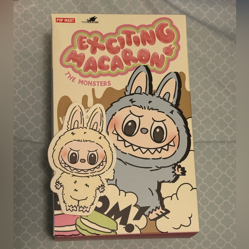 Pop Mart Exciting Macaron Labubu Plush Pendant